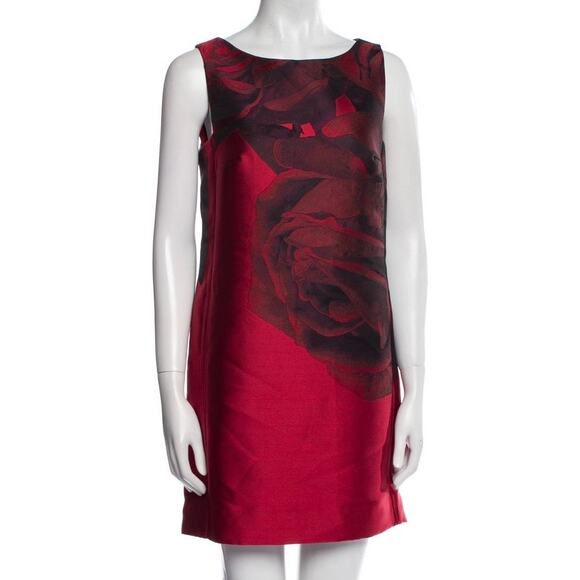 ❤️Giambattista Valli Red Rose Mini Dress❤️ - Picture 1 of 2